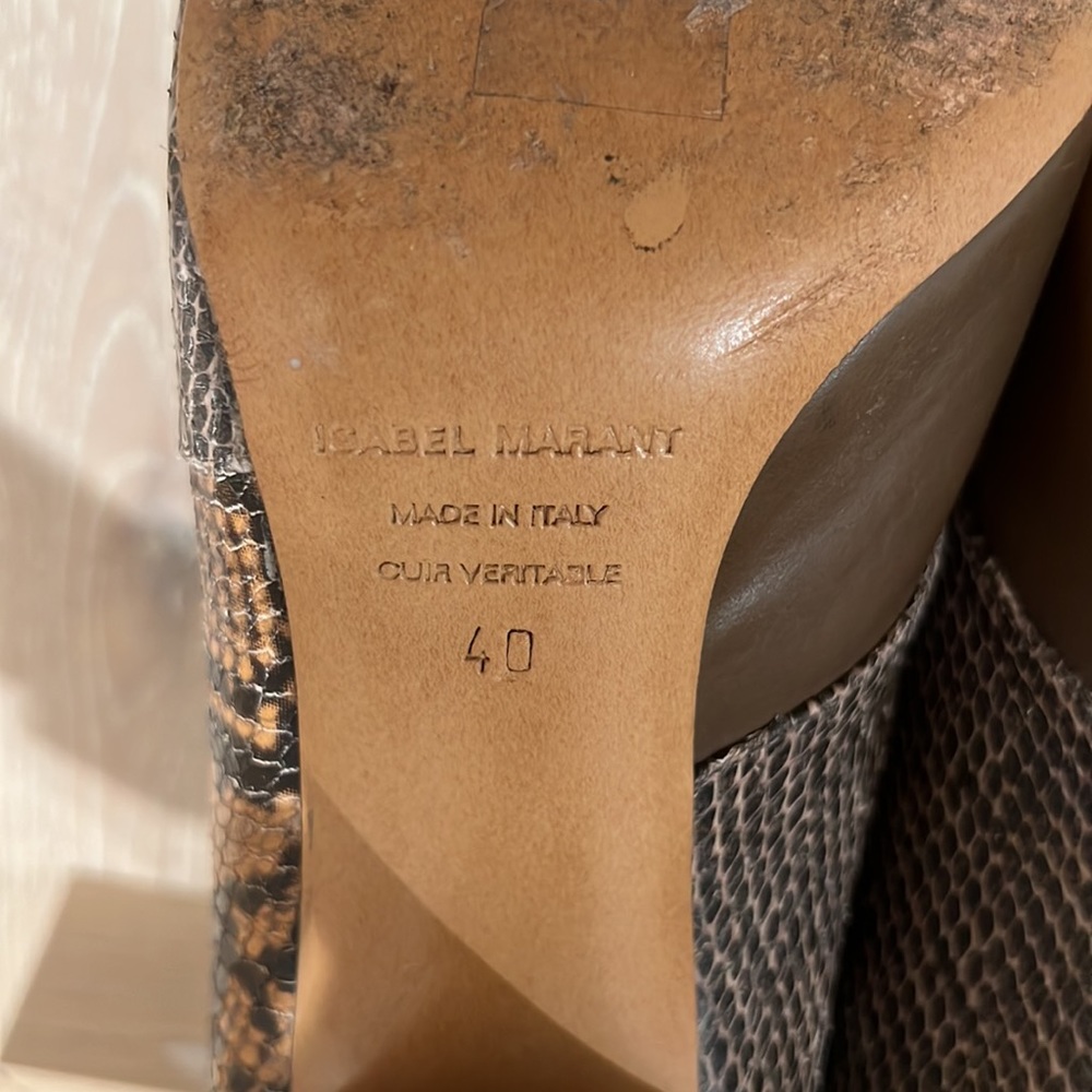 Isabel Marant Archenn Snake Python Print Patchwor… - image 7